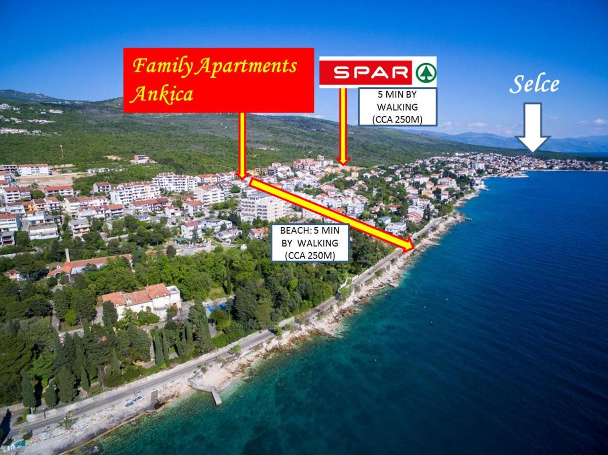 Family Apartments Ankica Crikvenica Exterior foto